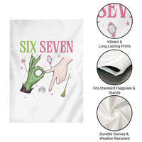 Funny Six Seven Witch Pink And Green Broomstick Magic Wand Garden Flag - Wonder Print Shop