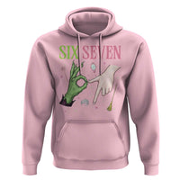 Funny Six Seven Witch Pink And Green Broomstick Magic Wand Hoodie - Wonder Print Shop