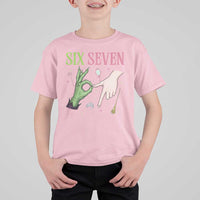 Funny Six Seven Witch Pink And Green Broomstick Magic Wand T Shirt For Kid - Wonder Print Shop