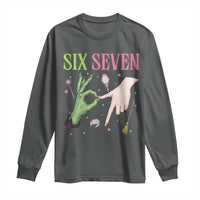 Funny Six Seven Witch Pink And Green Broomstick Magic Wand Long Sleeve Shirt - Wonder Print Shop