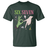 Funny Six Seven Witch Pink And Green Broomstick Magic Wand T Shirt - Wonder Print Shop
