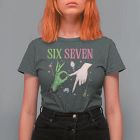 Funny Six Seven Witch Pink And Green Broomstick Magic Wand T Shirt For Women - Wonder Print Shop