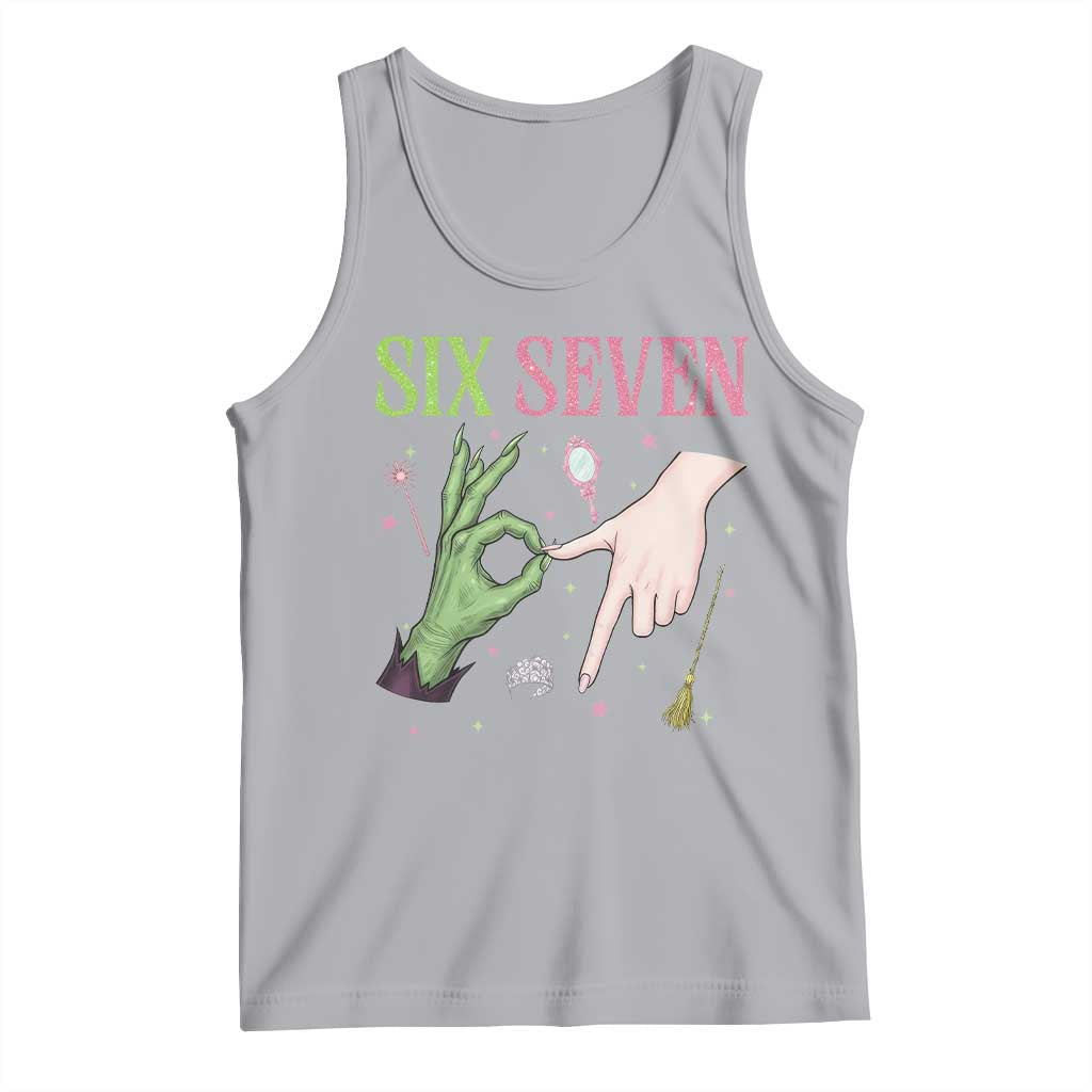 Funny Six Seven Witch Pink And Green Broomstick Magic Wand Tank Top - Wonder Print Shop