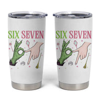 Funny Six Seven Witch Pink And Green Broomstick Magic Wand Tumbler Cup - Wonder Print Shop