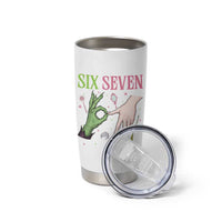 Funny Six Seven Witch Pink And Green Broomstick Magic Wand Tumbler Cup - Wonder Print Shop