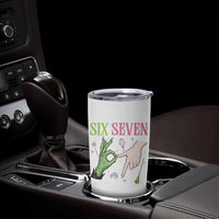 Funny Six Seven Witch Pink And Green Broomstick Magic Wand Tumbler Cup - Wonder Print Shop
