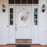 Funny Christmas Witch Pink Goes Good With Green Garden Flag - Wonder Print Shop