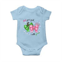 Funny Christmas Witch Pink Goes Good With Green Baby Onesie - Wonder Print Shop
