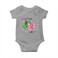 Funny Christmas Witch Pink Goes Good With Green Baby Onesie - Wonder Print Shop
