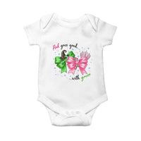 Funny Christmas Witch Pink Goes Good With Green Baby Onesie - Wonder Print Shop