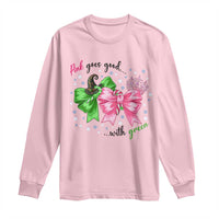 Funny Christmas Witch Pink Goes Good With Green Long Sleeve Shirt - Wonder Print Shop