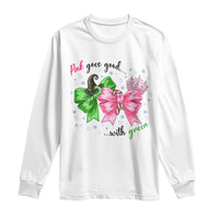 Funny Christmas Witch Pink Goes Good With Green Long Sleeve Shirt - Wonder Print Shop