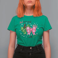 Funny Christmas Witch Pink Goes Good With Green T Shirt For Women - Wonder Print Shop