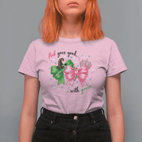 Funny Christmas Witch Pink Goes Good With Green T Shirt For Women - Wonder Print Shop