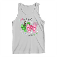 Funny Christmas Witch Pink Goes Good With Green Tank Top - Wonder Print Shop