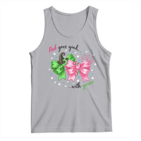 Funny Christmas Witch Pink Goes Good With Green Tank Top - Wonder Print Shop