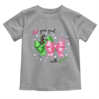 Funny Christmas Witch Pink Goes Good With Green Toddler T Shirt - Wonder Print Shop