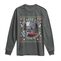 Funny Christmas Diddy Long Sleeve Shirt He Sees You When You Are Sleeping Baby Oil Ugly Xmas - Wonder Print Shop