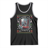 Funny Christmas Diddy Tank Top He Sees You When You Are Sleeping Baby Oil Ugly Xmas - Wonder Print Shop