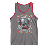 Funny Christmas Diddy Tank Top He Sees You When You Are Sleeping Baby Oil Ugly Xmas - Wonder Print Shop
