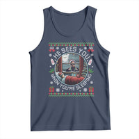 Funny Christmas Diddy Tank Top He Sees You When You Are Sleeping Baby Oil Ugly Xmas - Wonder Print Shop