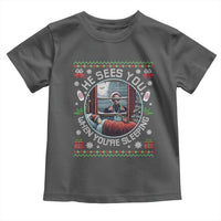 Funny Christmas Diddy Toddler T Shirt He Sees You When You Are Sleeping Baby Oil Ugly Xmas - Wonder Print Shop
