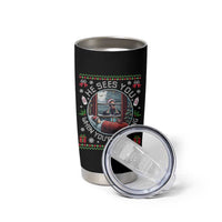 Funny Christmas Diddy Tumbler Cup He Sees You When You Are Sleeping Baby Oil Ugly Xmas - Wonder Print Shop