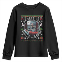 Funny Christmas Diddy Youth Sweatshirt He Sees You When You Are Sleeping Baby Oil Ugly Xmas - Wonder Print Shop