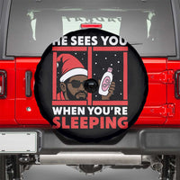 Funny Christmas Diddy Spare Tire Cover He Sees You When You Are Sleeping Baby Oil - Wonder Print Shop