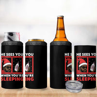 Funny Christmas Diddy 4 in 1 Can Cooler Tumbler He Sees You When You Are Sleeping Baby Oil - Wonder Print Shop