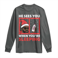 Funny Christmas Diddy Long Sleeve Shirt He Sees You When You Are Sleeping Baby Oil - Wonder Print Shop