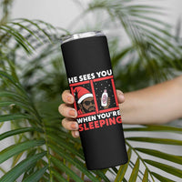 Funny Christmas Diddy Skinny Tumbler He Sees You When You Are Sleeping Baby Oil - Wonder Print Shop