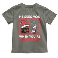 Funny Christmas Diddy Toddler T Shirt He Sees You When You Are Sleeping Baby Oil - Wonder Print Shop