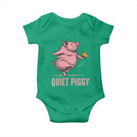 Funny Quiet Piggy Baby Onesie Pig Political Humor No King - Wonder Print Shop