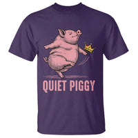 Funny Quiet Piggy T Shirt Pig Political Humor No King - Wonder Print Shop