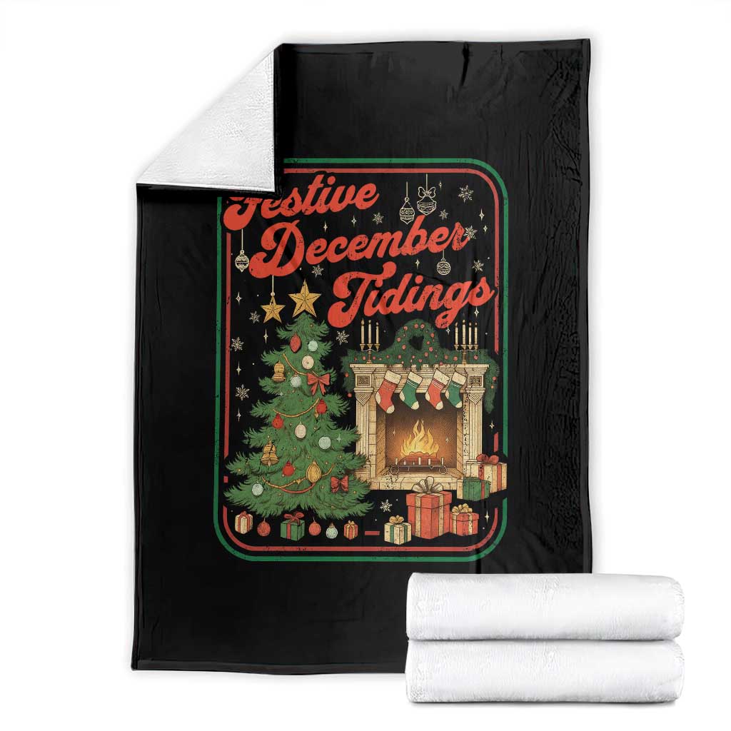 Funny Democrat Christmas Throw Blanket Festive December Tiding Xmas Political Satire - Wonder Print Shop