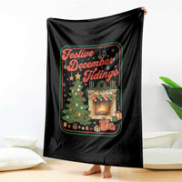 Funny Democrat Christmas Throw Blanket Festive December Tiding Xmas Political Satire - Wonder Print Shop