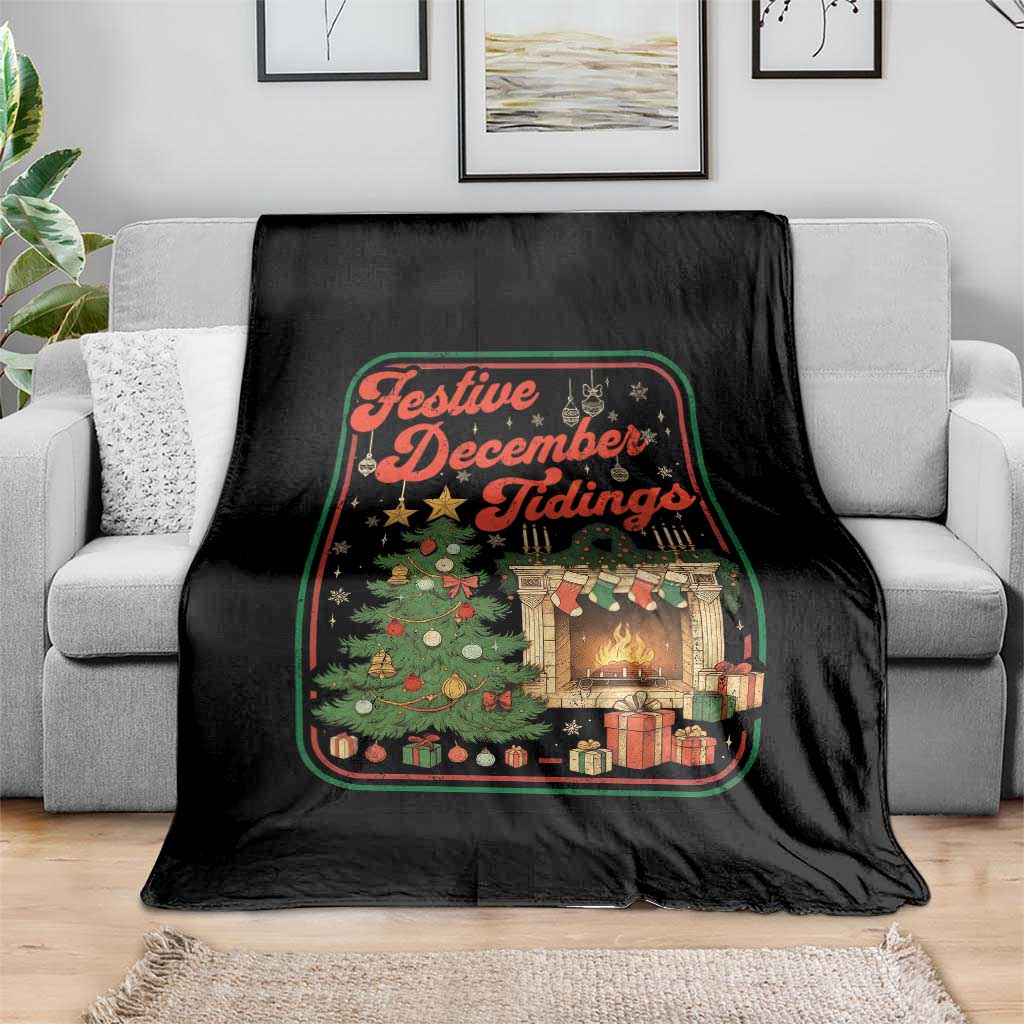 Funny Democrat Christmas Throw Blanket Festive December Tiding Xmas Political Satire - Wonder Print Shop