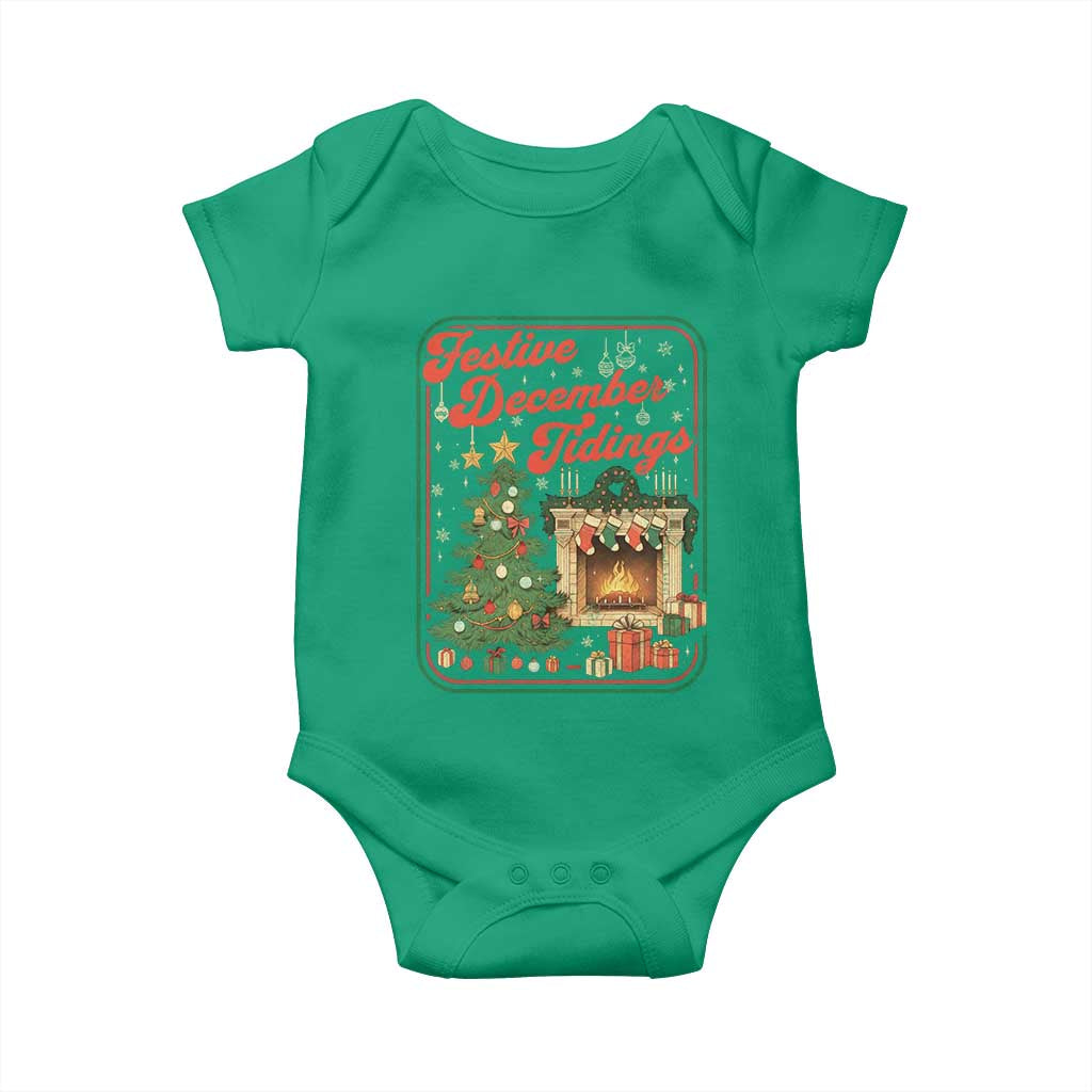 Funny Democrat Christmas Baby Onesie Festive December Tiding Xmas Political Satire - Wonder Print Shop