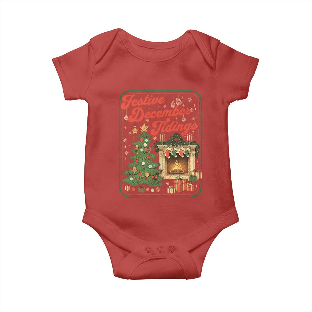 Funny Democrat Christmas Baby Onesie Festive December Tiding Xmas Political Satire - Wonder Print Shop