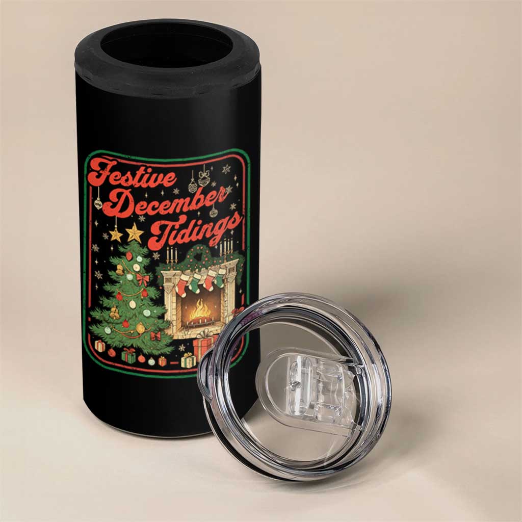Funny Democrat Christmas 4 in 1 Can Cooler Tumbler Festive December Tiding Xmas Political Satire - Wonder Print Shop