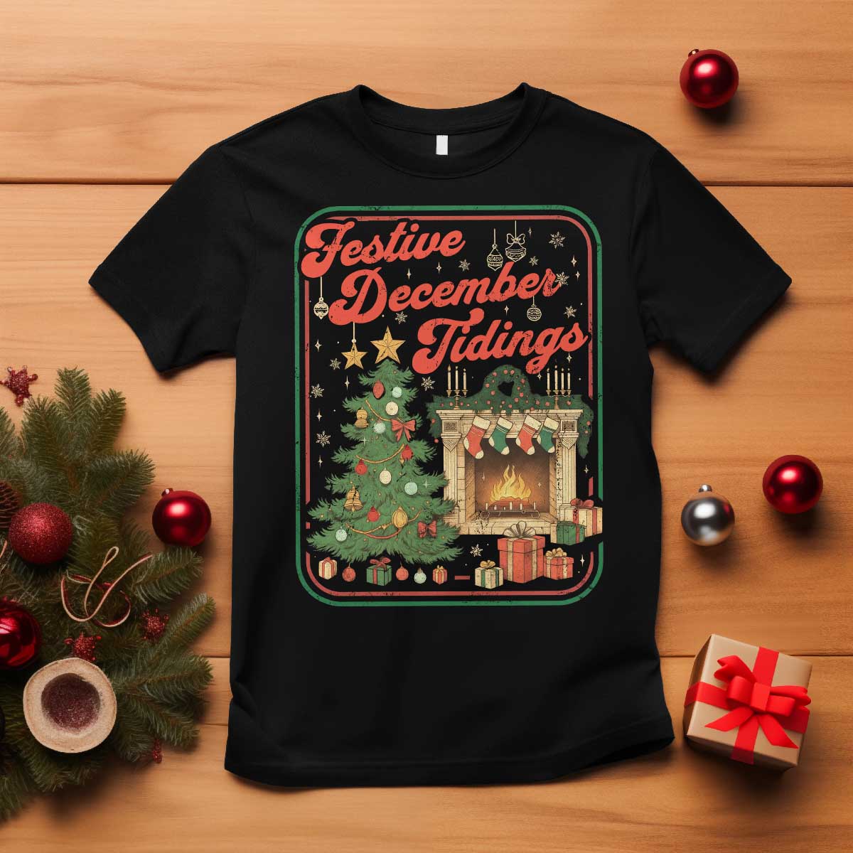 Funny Democrat Christmas T Shirt Festive December Tiding Xmas Political Satire - Wonder Print Shop