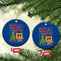 Funny Democrat Christmas Ceramic Ornament Festive December Tiding Xmas Political Satire - Wonder Print Shop