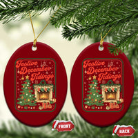 Funny Democrat Christmas Ceramic Ornament Festive December Tiding Xmas Political Satire - Wonder Print Shop