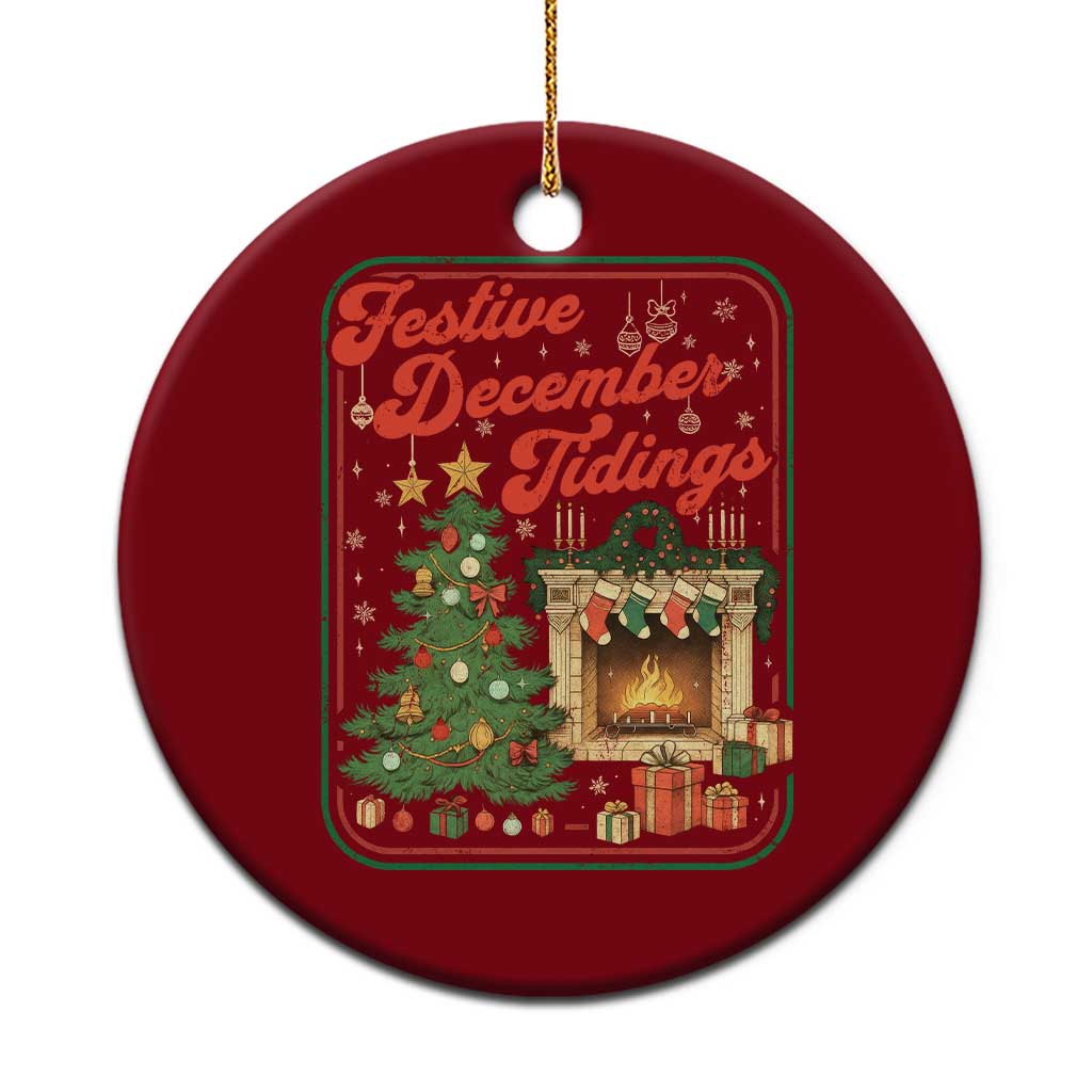 Funny Democrat Christmas Ceramic Ornament Festive December Tiding Xmas Political Satire - Wonder Print Shop