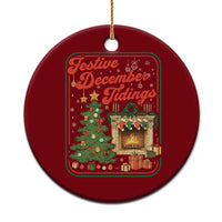 Funny Democrat Christmas Ceramic Ornament Festive December Tiding Xmas Political Satire - Wonder Print Shop