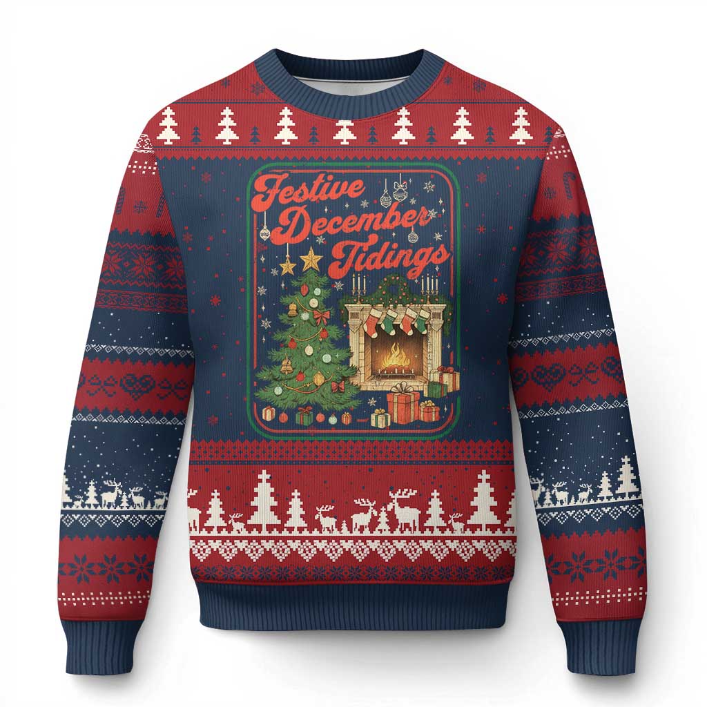 Funny Democrat Xmas Ugly Christmas Sweater Festive December Tiding Xmas Political Satire - Wonder Print Shop