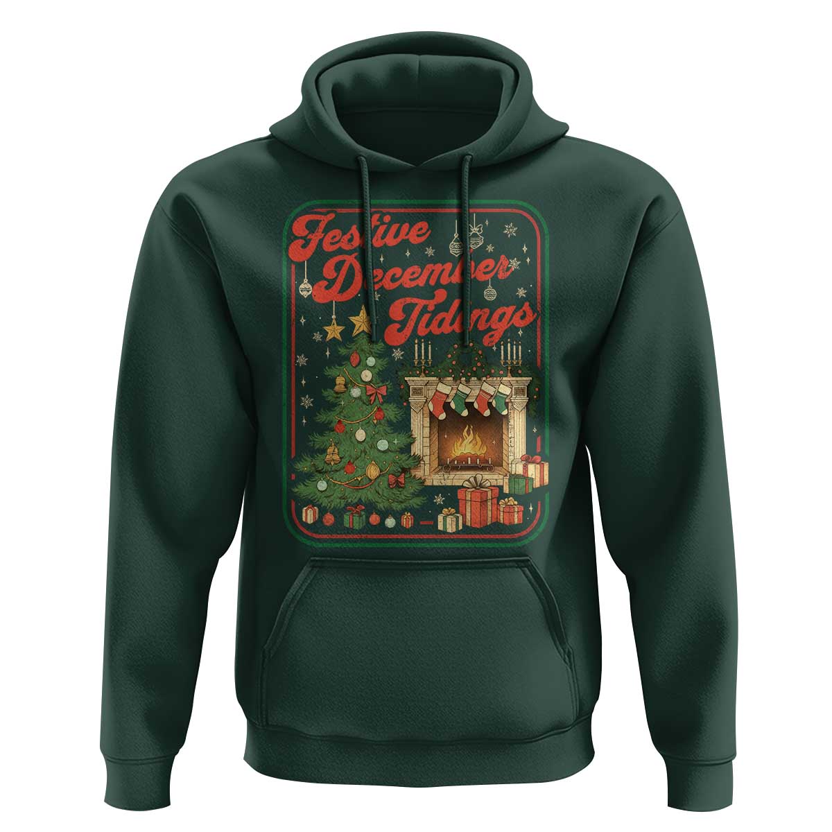 Funny Democrat Christmas Hoodie Festive December Tiding Xmas Political Satire - Wonder Print Shop