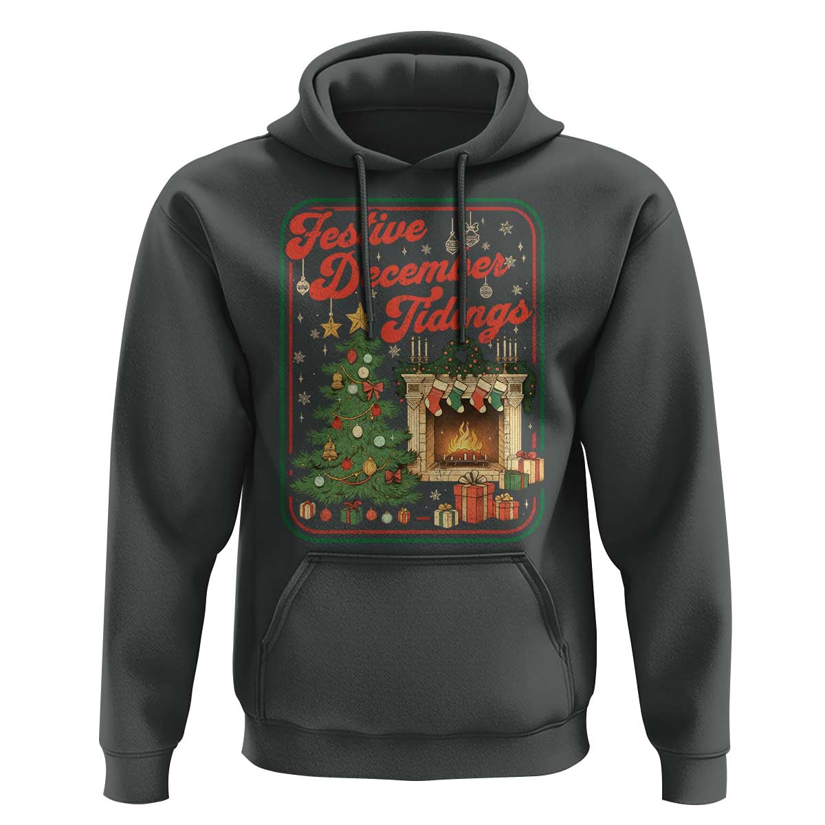 Funny Democrat Christmas Hoodie Festive December Tiding Xmas Political Satire - Wonder Print Shop