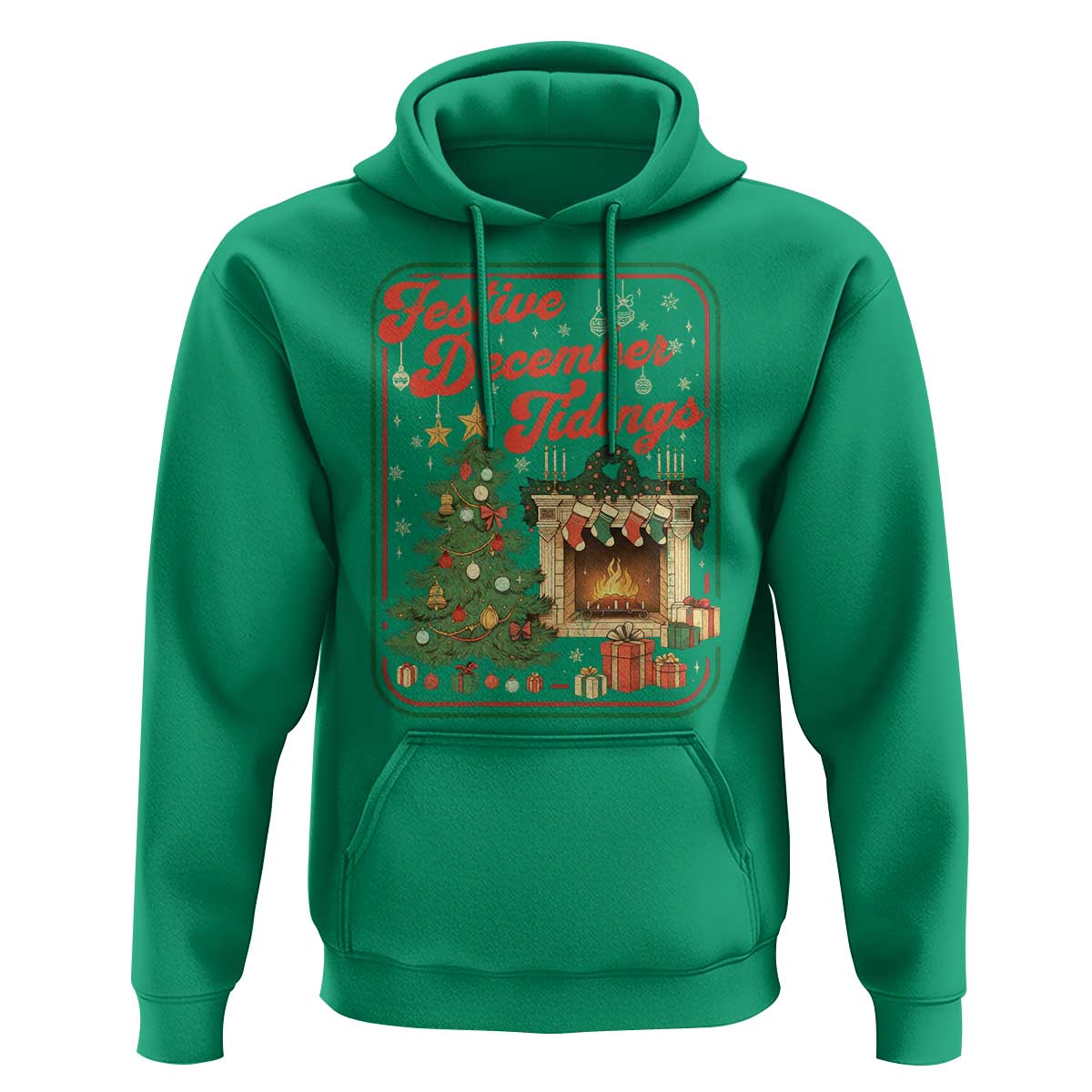 Funny Democrat Christmas Hoodie Festive December Tiding Xmas Political Satire - Wonder Print Shop